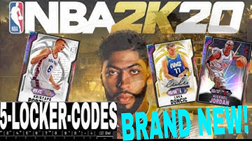 5 NEW LOCKER CODES! NBA 2K20