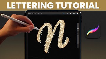 Glitters Letters in Procreate