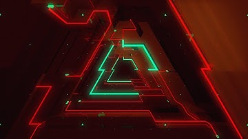 Neon Triangle Vj Loop Tunnel | No Copyright Motion Background Video | No Copyright Stock Video
