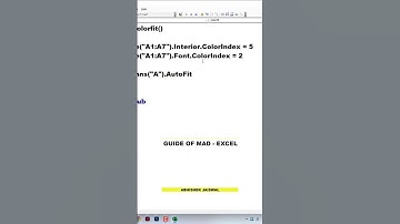 #9 VBA Sikho | Interior, Font Color and Autofit through vba | #vba #trending  #shorts