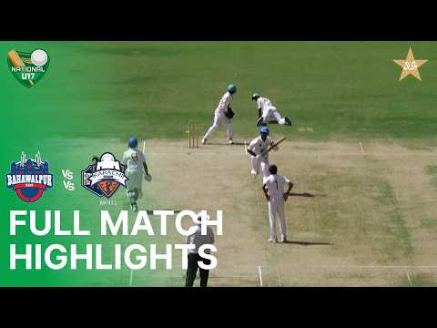 Full Match Highlights | Bahawalpur Region vs Karachi Whites | National Under-17 Cup | D 02 | MZD1T