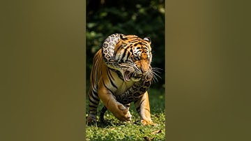 Python vs Tiger #shorts #trending #viralvideo #ai