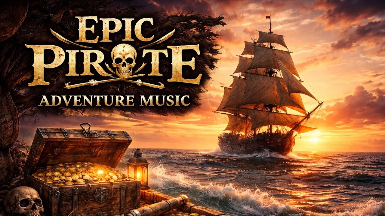 Pirate Adventure Music 🏴‍☠️ Epic Cinematic Sailing Theme for Journey & Battle 40min music