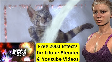 FREE! Particle Illusion. My Examples #1 2000 Effects for Iclone Blender Youtube. Character Creator 3