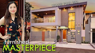 Affordable Haven of Extravagance: A Designer's Dream: Fully Furnished Modern House  House Tour 200