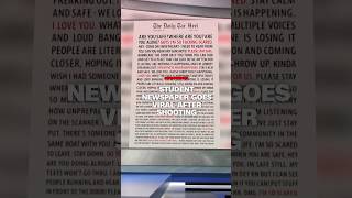 Student newspaper goes viral after shooting