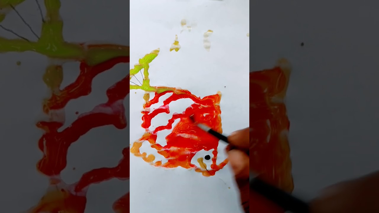 colour drops mixing |