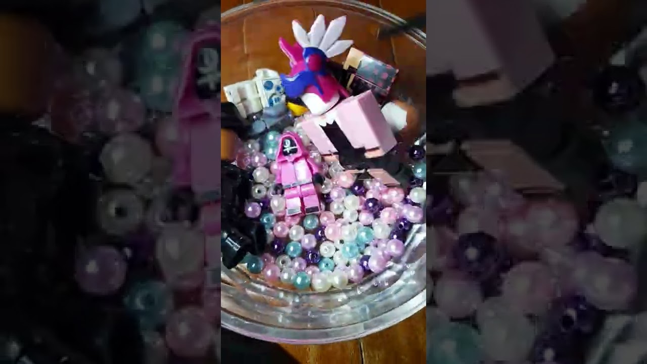 ASMR🌈 Most Satisfying Sound Effect of mixing lego toys🟢🟡 