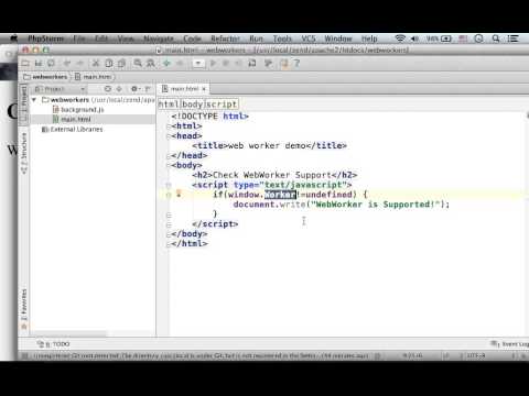 Checking The Support for HTML5 Web Worker API