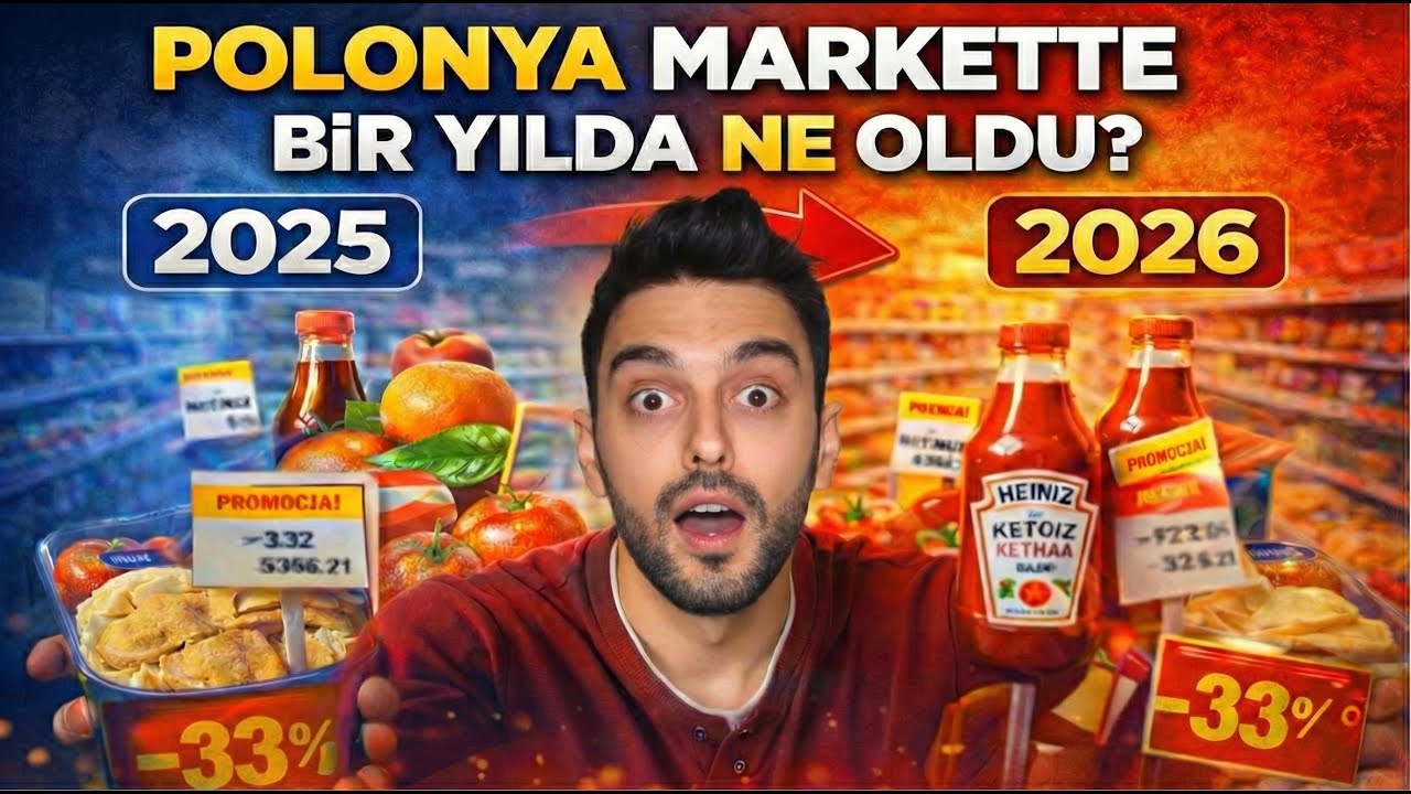 1 Yılda Polonya Market Fiyatlarına Ne Oldu? ŞOK DEĞİŞİM! (2025 vs 2026)