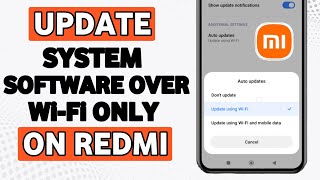 Update System Software Over Wi Fi Only on Redmi screenshot 5