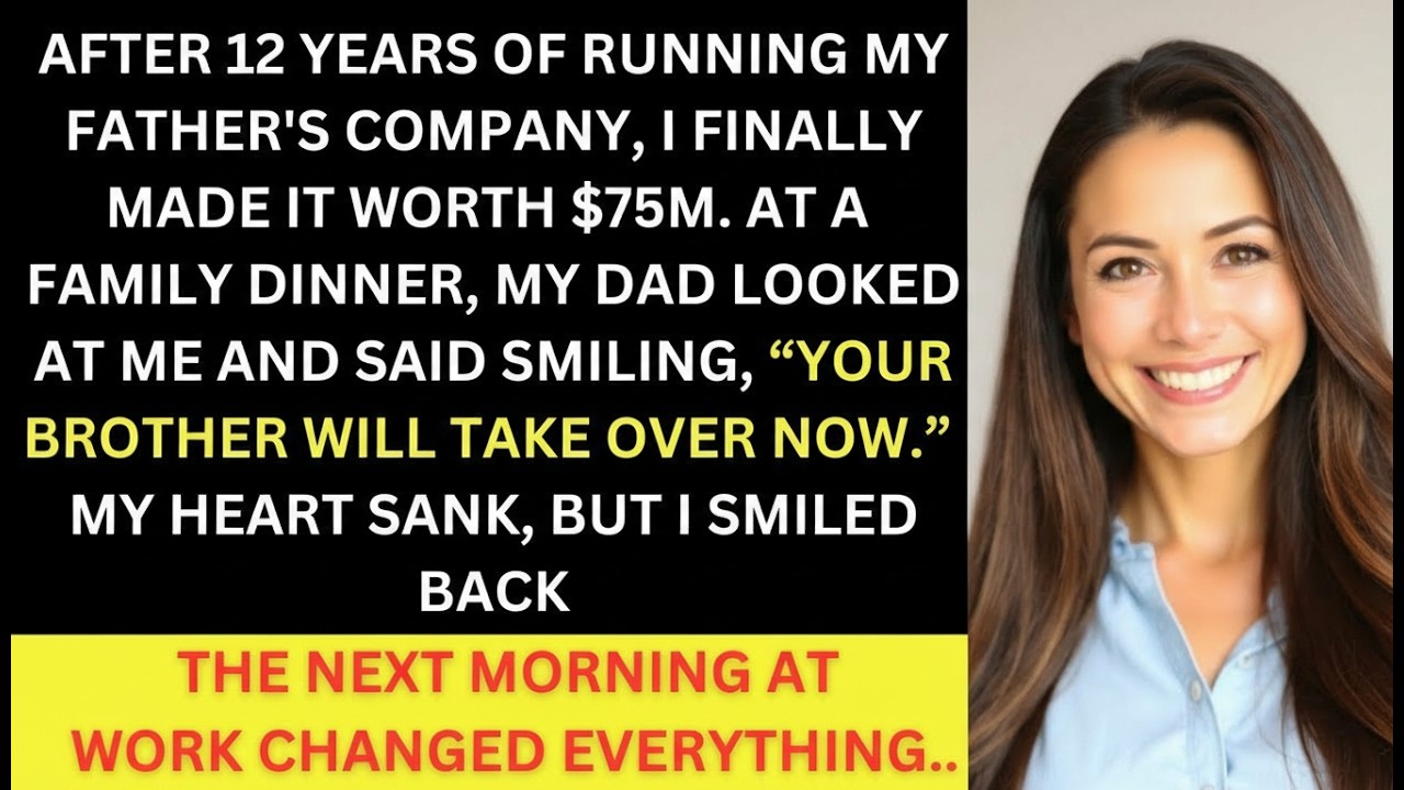 I Built My Father’s Company to $75M Then He Smiled and Handed It to My Brother