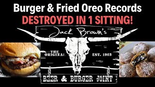 Jack Browns Burger AND Fried Oreo Record