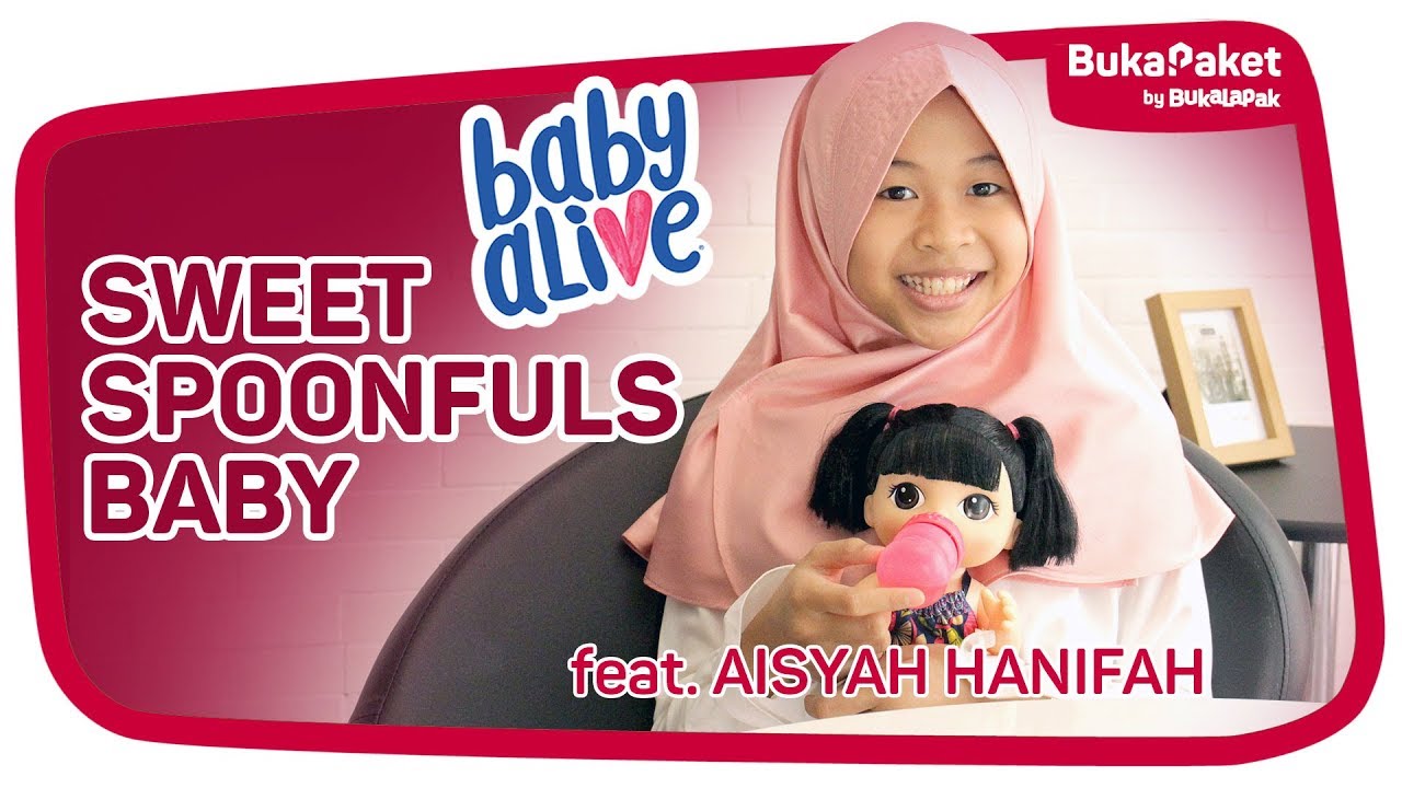 Gemas! Boneka Baby Alive Sweet Spoonfuls Bikin Aisyah Hanifah Gregetan | BukaPaket for Kids - YouTube
