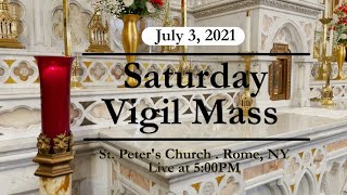 SATURDAY VIGIL MASS from ST PETERS CHURCH