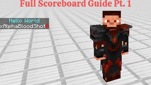 Full Scoreboard Guide Pt.1  |  Minecraft Bedrock 1.16.201