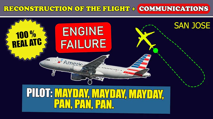 MAYDAY. Engine failure. Immediate emergency return | American Airbus A320 | San Jose, ATC