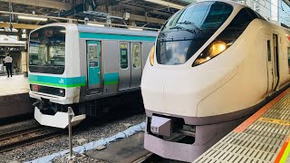 E657系K7編成　特急ひたち20号品川行き　東京駅発車