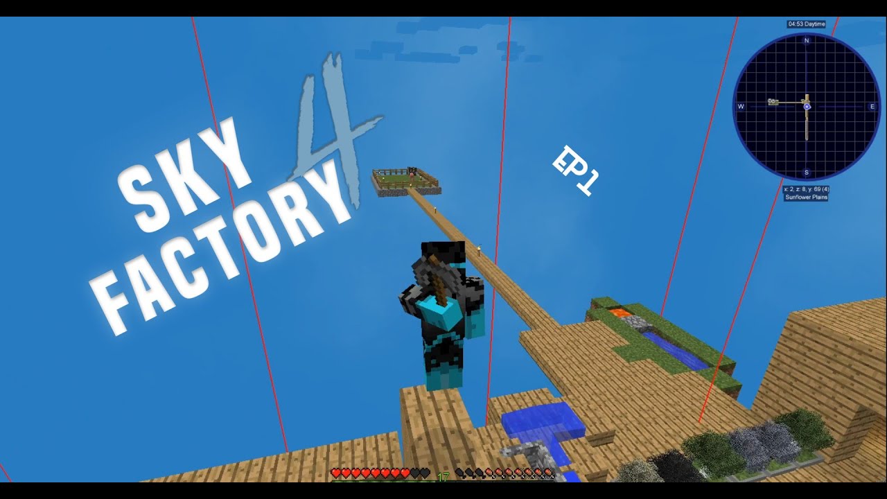 Minecraft Sky Factory 4 Ep 1 - YouTube