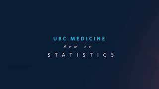 How To - Statistics (Teaser) #statistics #ubcmedicince