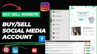 How to Create a Social Media Account Selling Website | Sell Facebook, Instagram, Gmail Accounts screenshot 2