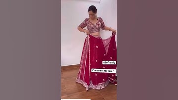 bl fabric lehenga review / lehanga dress designs for bridal / lehenga dupatta draping styles