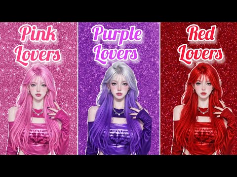 💖 Pink vs 💜 Purple vs ❤️ Red – Which Color Wins the Ultimate Color Battle? 🎨🔥
