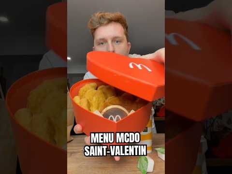Menu Caviar Saint-Valentin de chez McDo 😍✨ #food #mcdo #fastfood #caviar #degustation #mcdonalds