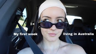 MOVING TO AUSTRALIA FROM THE UK | my first week ( shopping, apartment hunting, unpacking)