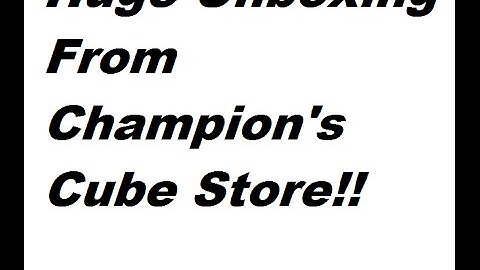 HUGE UNBOXING FROM CHAMPION"S CUBE STORE!!!