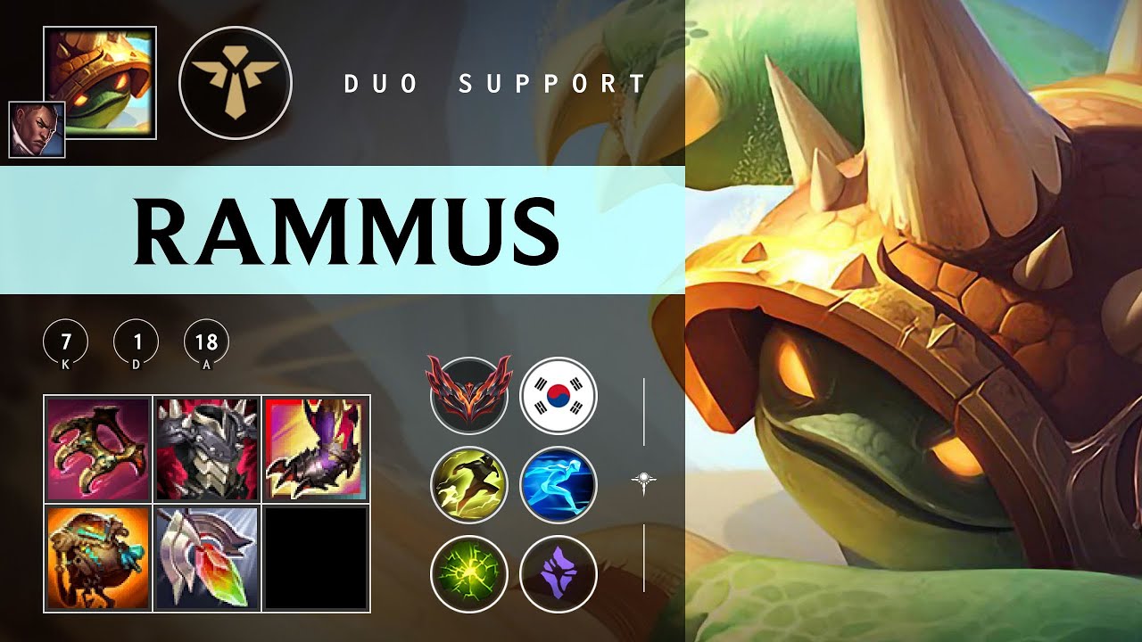 Rammus Support vs Pyke - KR Grandmaster Patch 25.22