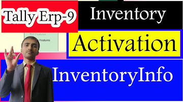How to activate inventory info option in tally erp-9 in hindi and english