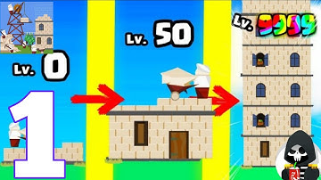 Idle Tower Builder -  Construction Tycoon Manager - gameplay walkthrough iOS android || PART - 1 ||
