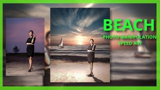 Beach photo manipulation speed art // photo manipulation // photo editing // photoshop //AL scope screenshot 4