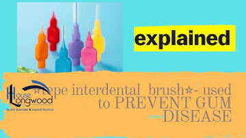 TePe brush correct use to stop gums from bleeding