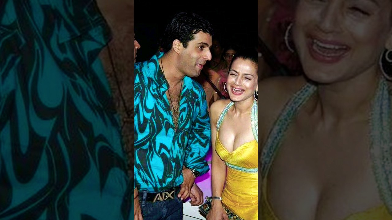 Amisha Patel with his husband 