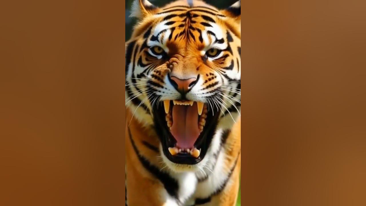 Tiger roaring sounds #tiger #roar #sound #wildlife #animals #trending #shorts