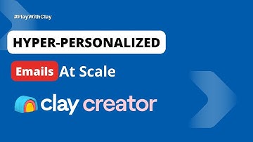 How to Send Personalized Emails at Scale (Clay Tutorial)