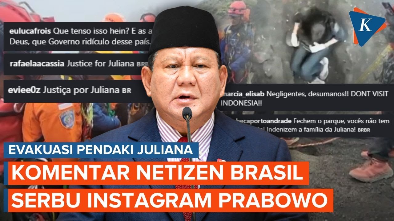 Netizen Brasil Serbu Instagram Prabowo usai Juliana Jatuh di Rinjani, Ada Apa?