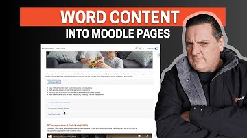 From Word to Moodle: A Guide to Creating Content Pages