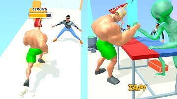 Muscle Rush Game All Level Pro Gameplay Android, iOS Walkthrough New Mobile Games MR74