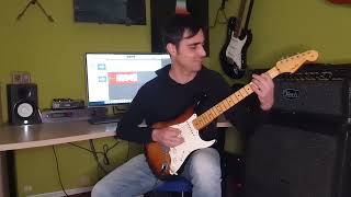 Video thumbnail of "BIENVENIDOS  GUITAR SOLO COVER MIGUEL RIOS JOHN PARSONS 1982"