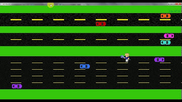 simple 2D cross road  game demo