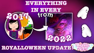 Everything in every royalloween update from 2017-2022 🎃 | @royalelando