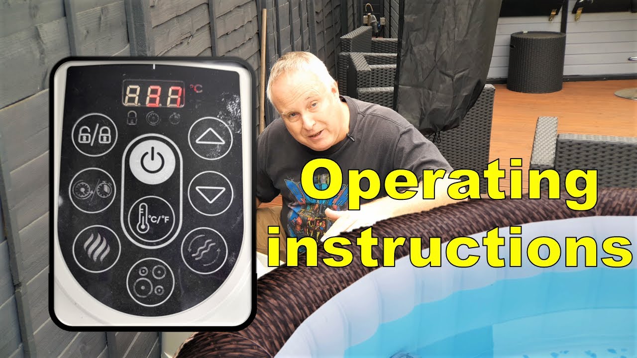 Klimatologische bergen langzaam Luchten Lay Z Spa Operating Instructions for Lay Z Spa Control Panel📖 - YouTube