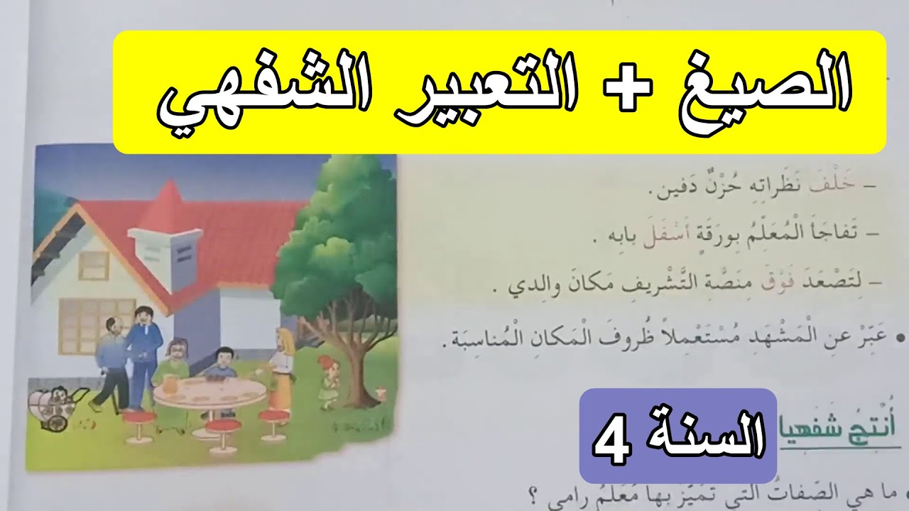 الصيغ والتعبير الشفهي رامي والمعلم الجديد