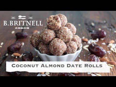 Almond Coconut Date Rolls Recipe