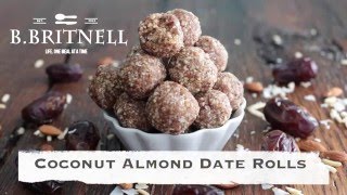 Almond Coconut Date Rolls Recipe
