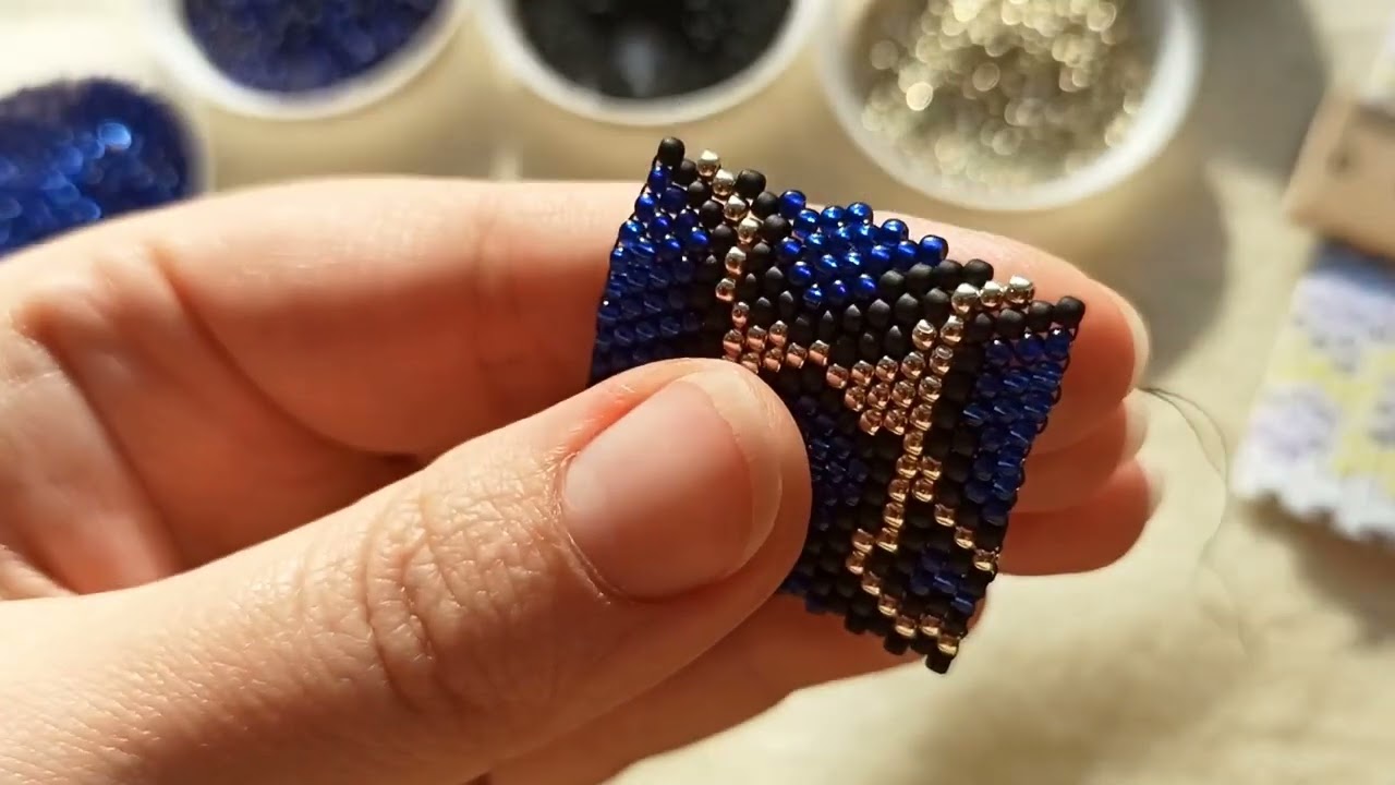 Плетений #чокер з бісеру. #процес . #шок #контент