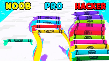 NOOB vs PRO vs HACKER - Crayon Run